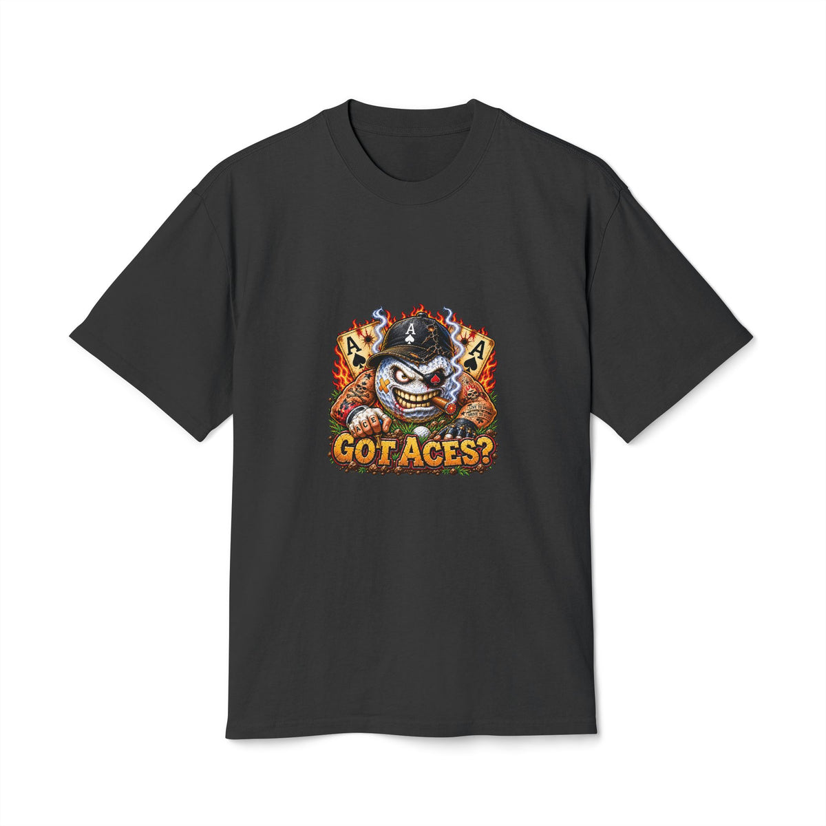 Got Aces Golf Ball #2 – Golf Madness Heavy Faded T-Shirt