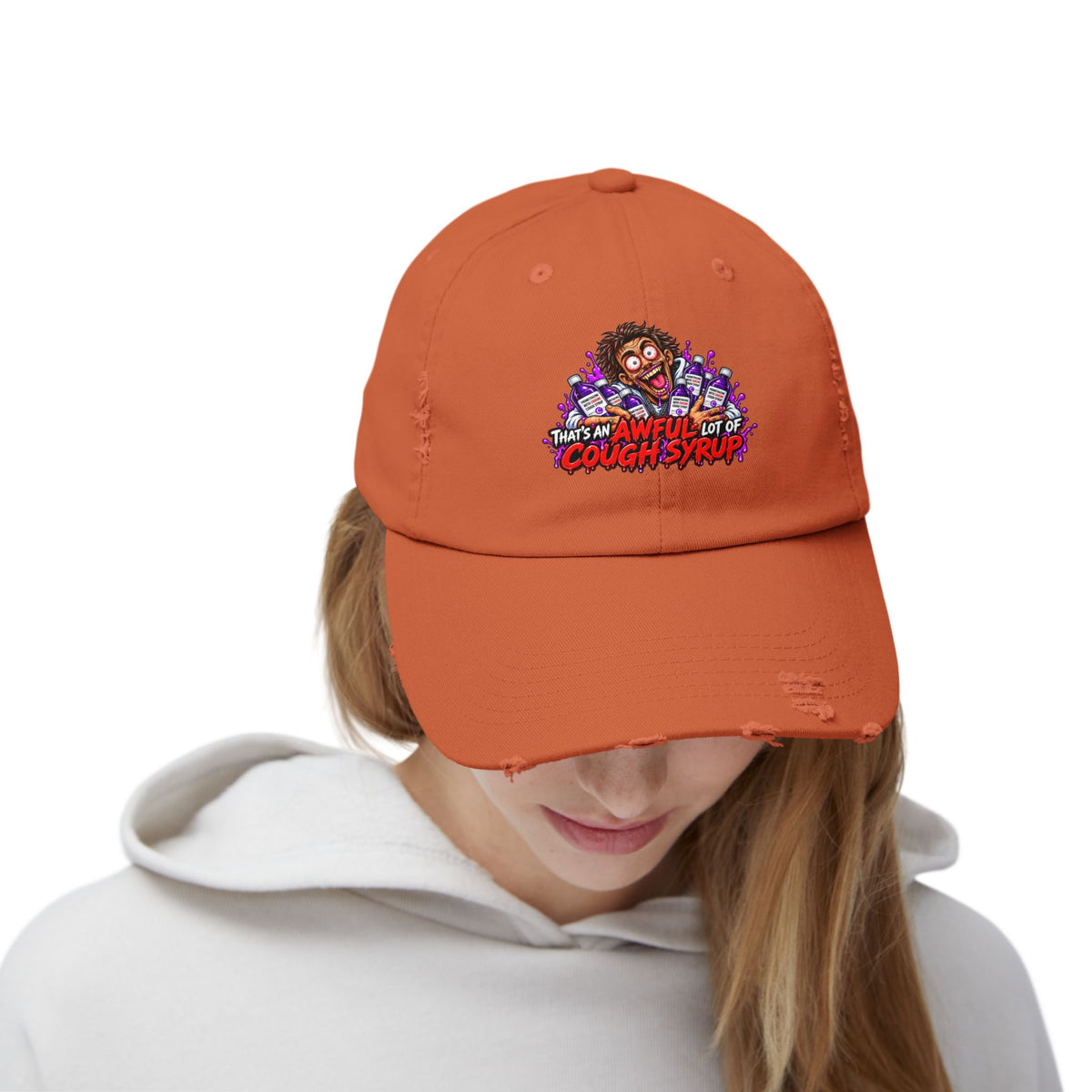 Cough Syrup – Total Madness Distressed Hat.