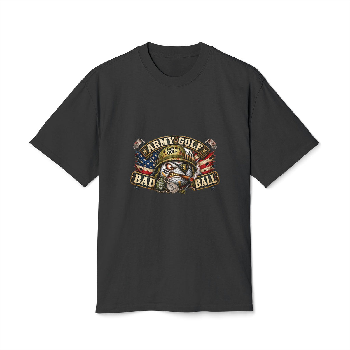 Army Combat Golf Ball – Golf Madness Heavy Faded T-Shirt