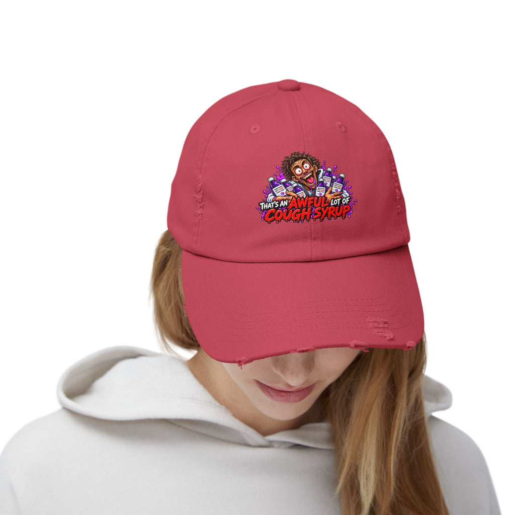 Cough Syrup – Total Madness Distressed Hat.