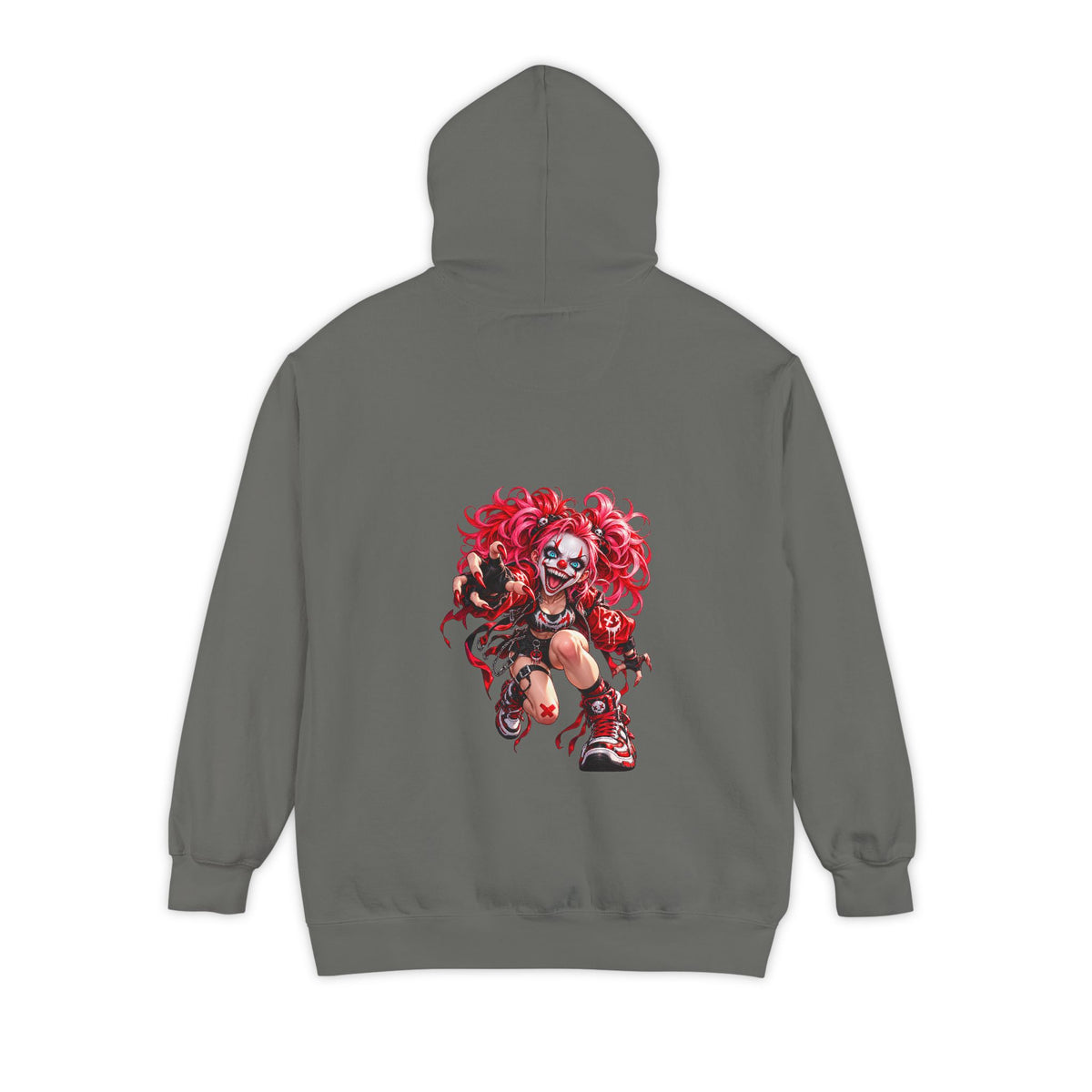 Punk Demon Girl – Dark Madness Garment-Dyed Pullover Hoodie