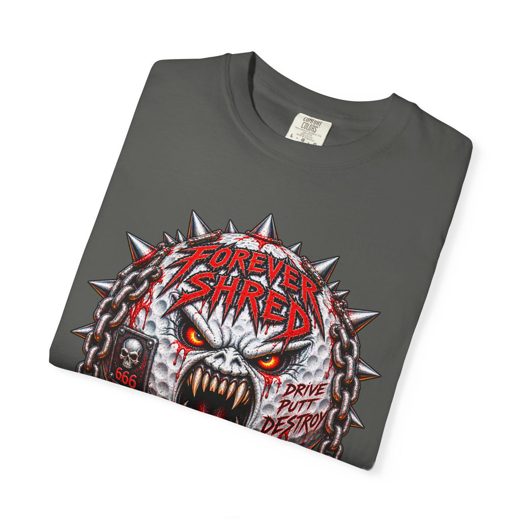 Golf Madness – Heavy Metal Golf Ball T-Shirt 🤘