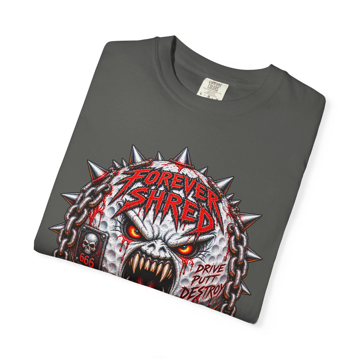 Golf Madness – Heavy Metal Golf Ball T-Shirt 🤘