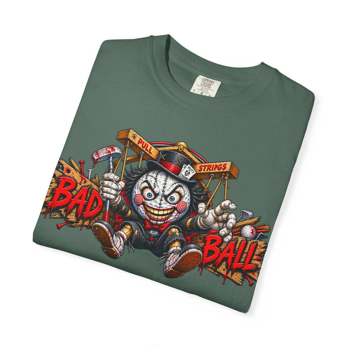 Golf Madness – Psycho Puppet Golf Ball T-Shirt