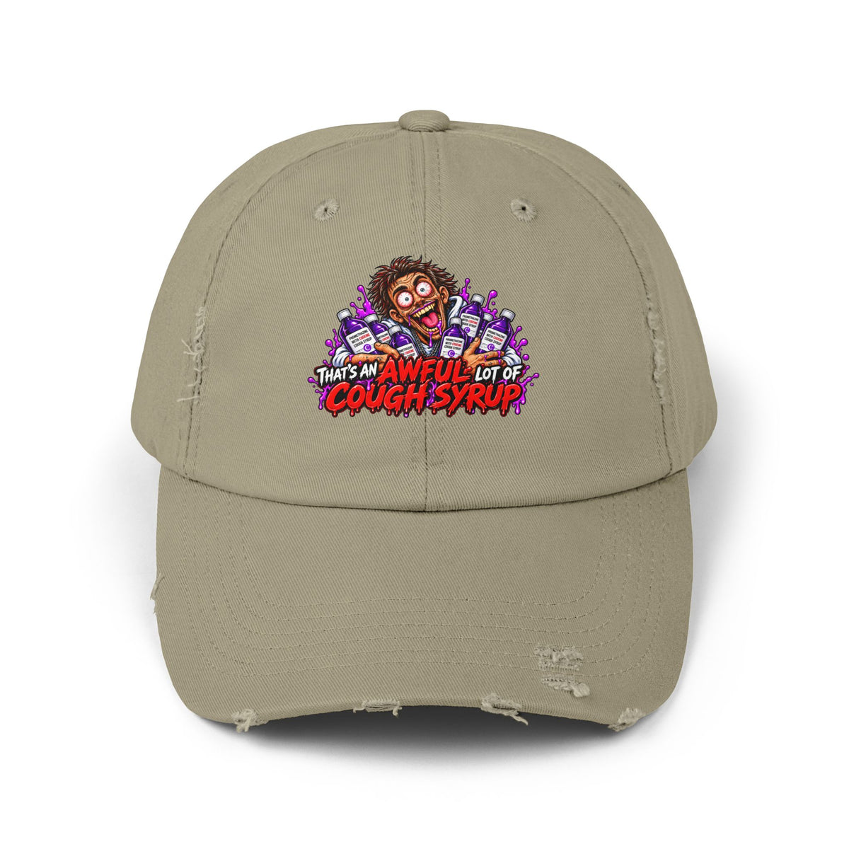 Cough Syrup – Total Madness Distressed Hat.