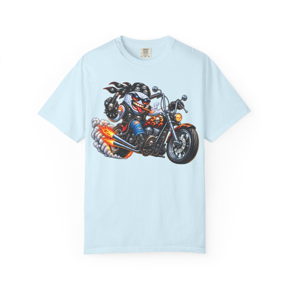 Golf Madness – Biker Golf Ball T-Shirt 🏍️