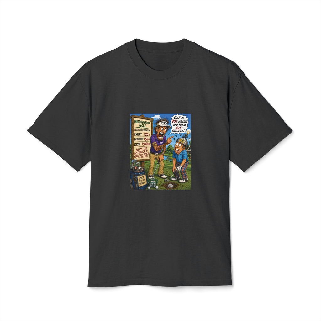90% Mental, Not Qualified – Golf Madness Heavy Faded T-Shirt