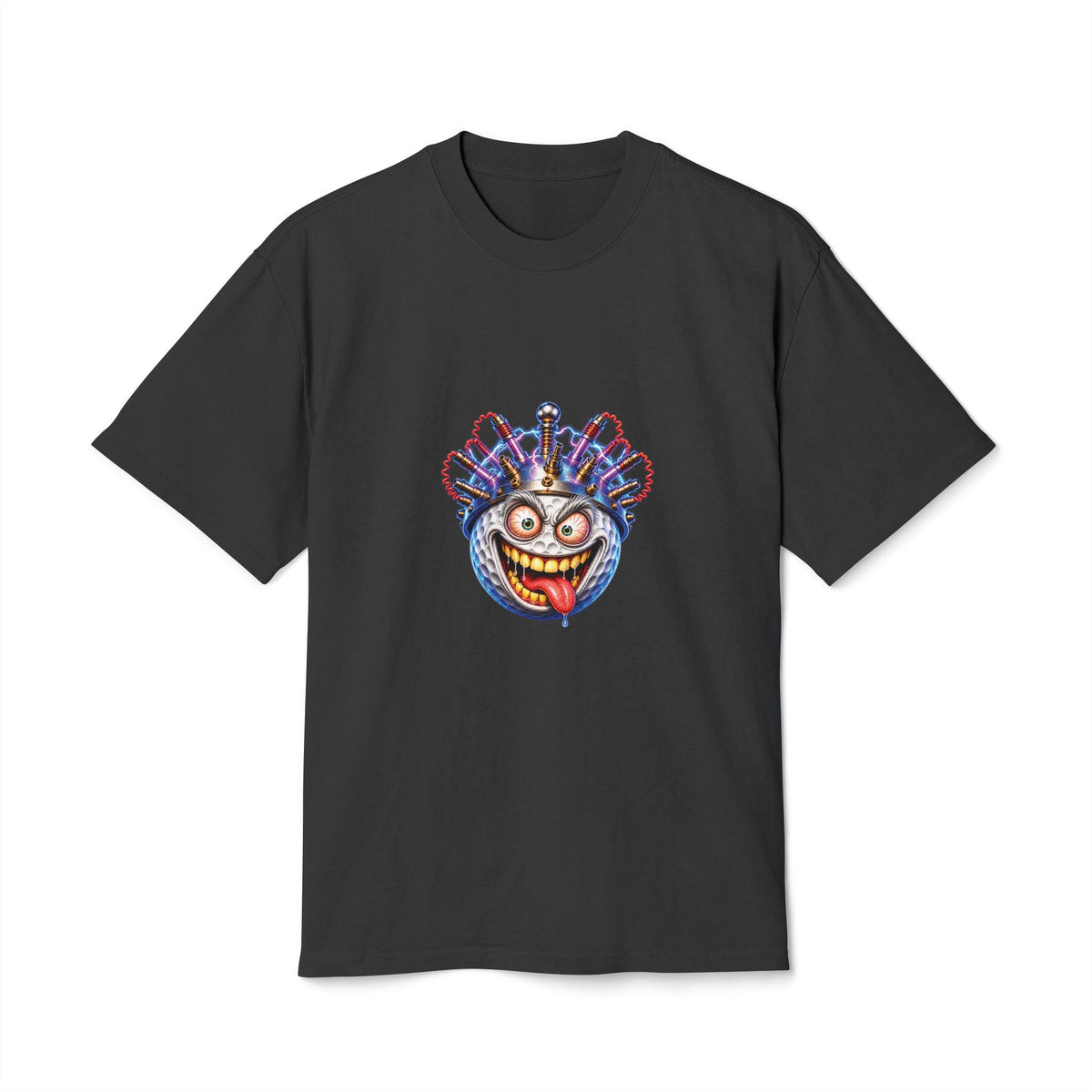 Electrified Golf Ball – Golf Madness Heavy Faded T-Shirt