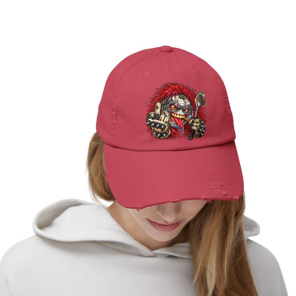 Heavy Metal Rocker Golf Ball – Golf Madness Distressed Dad Hat