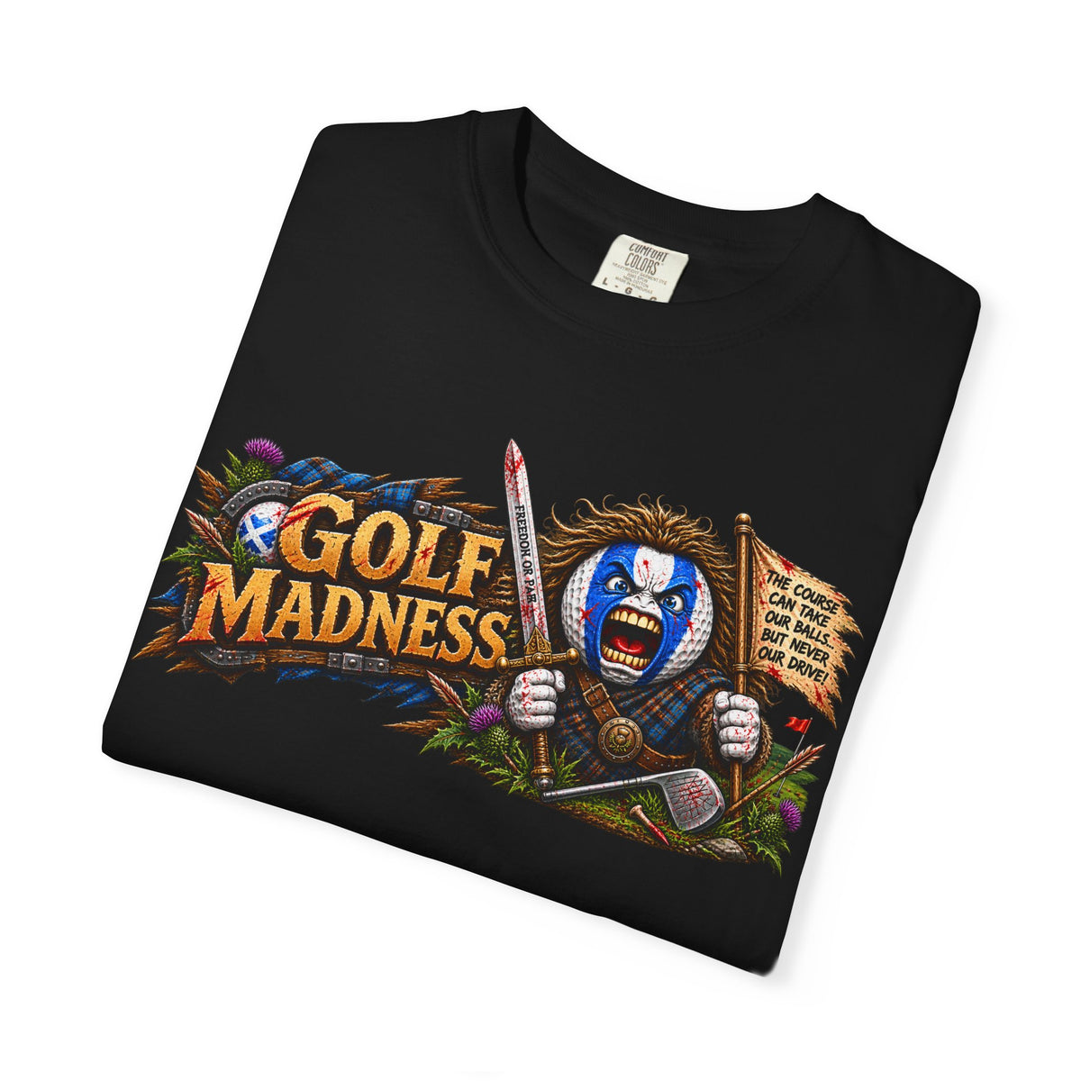 Golf Madness – Highland Warrior Golf Ball Horizontal Edition
