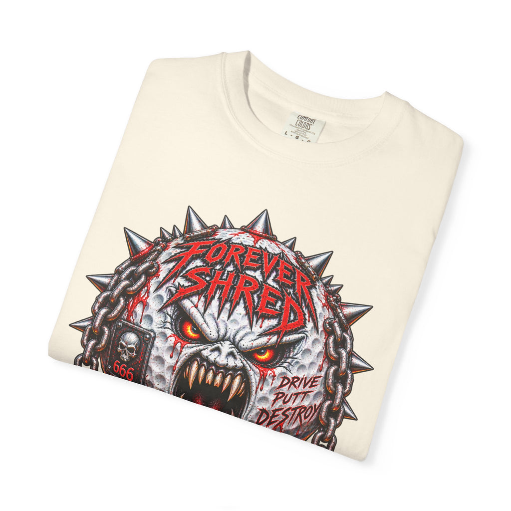 Golf Madness – Heavy Metal Golf Ball T-Shirt 🤘