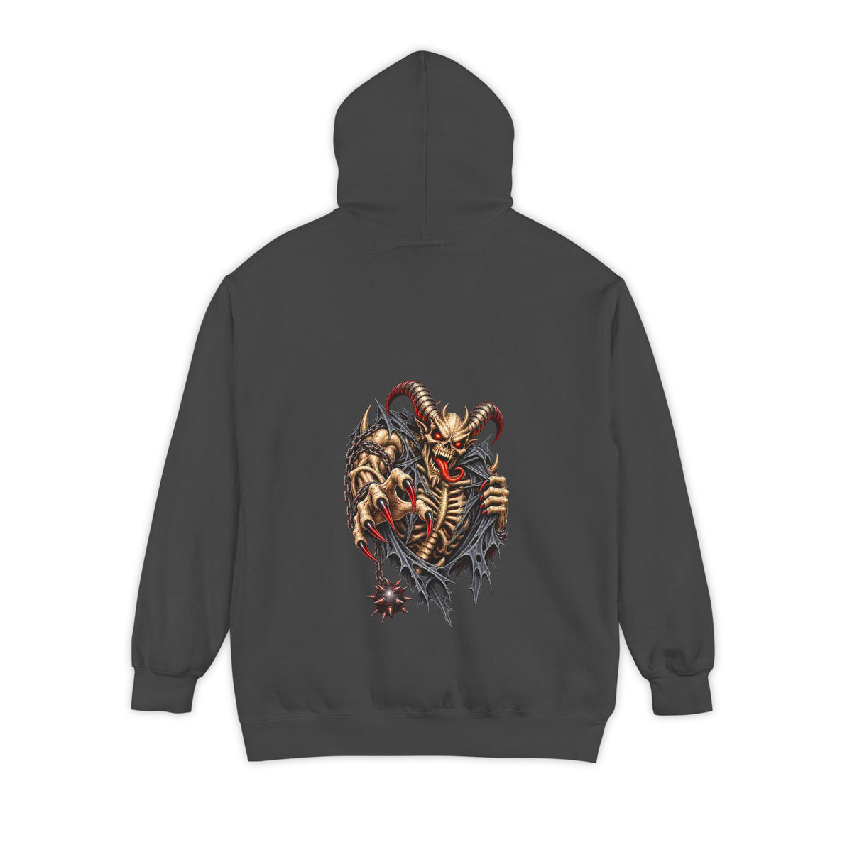 Skull Demon – Total Madness Garment-Dyed Pullover Hoodie