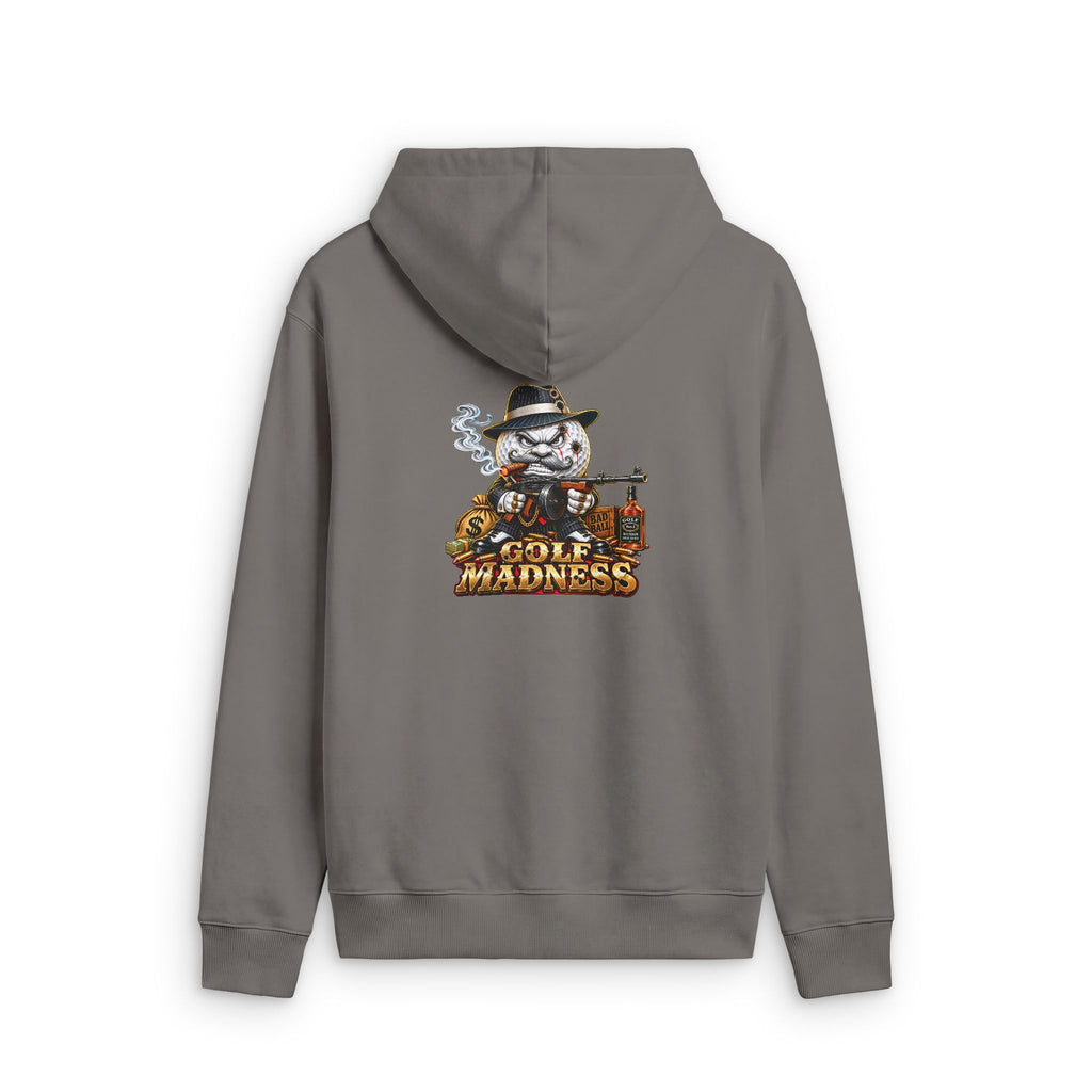Gangster Golf Ball – Golf Madness Faded Zip Hoodie