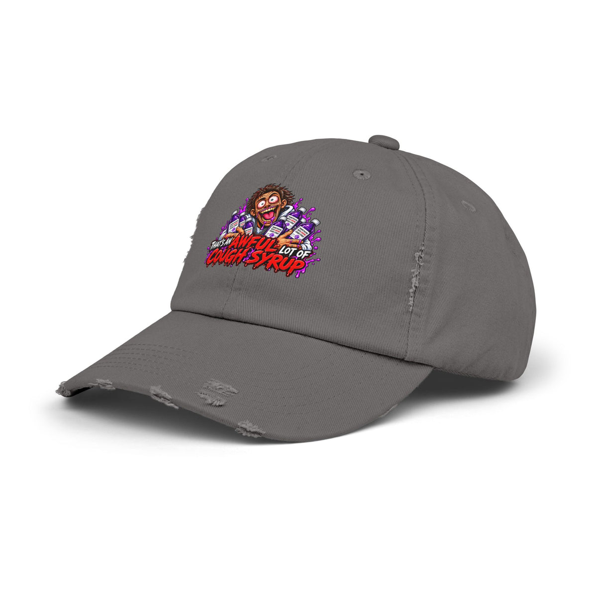 Cough Syrup – Total Madness Distressed Hat.
