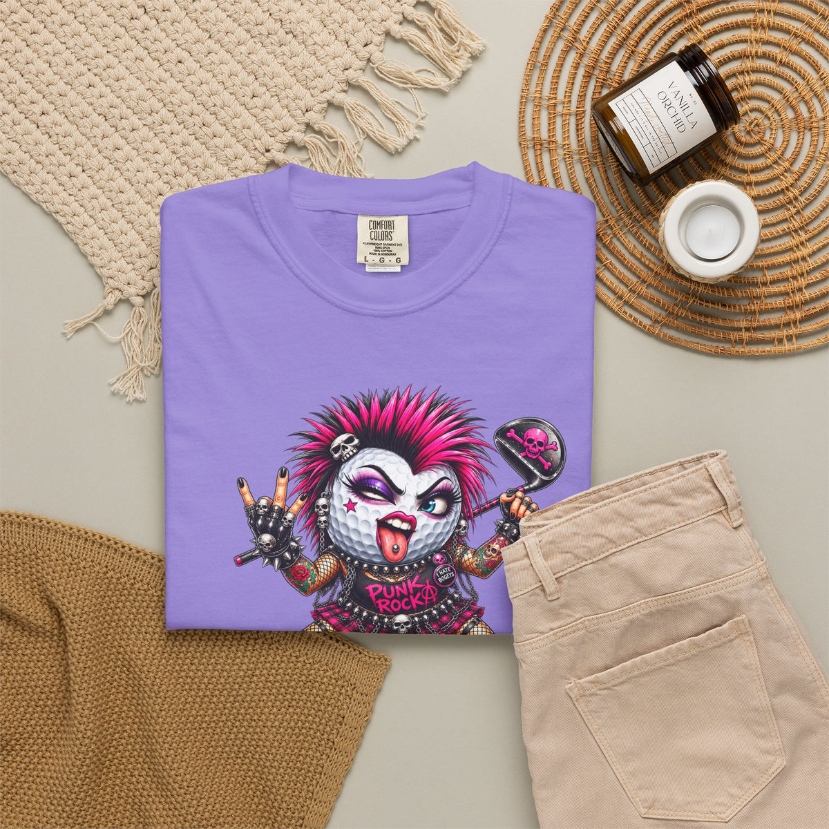 Punk Rock Golfer Girl Golf Ball – Golf Madness