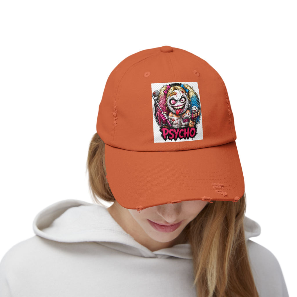 Psycho Girl Golf Ball #2 – Golf Madness Distressed Dad Hat