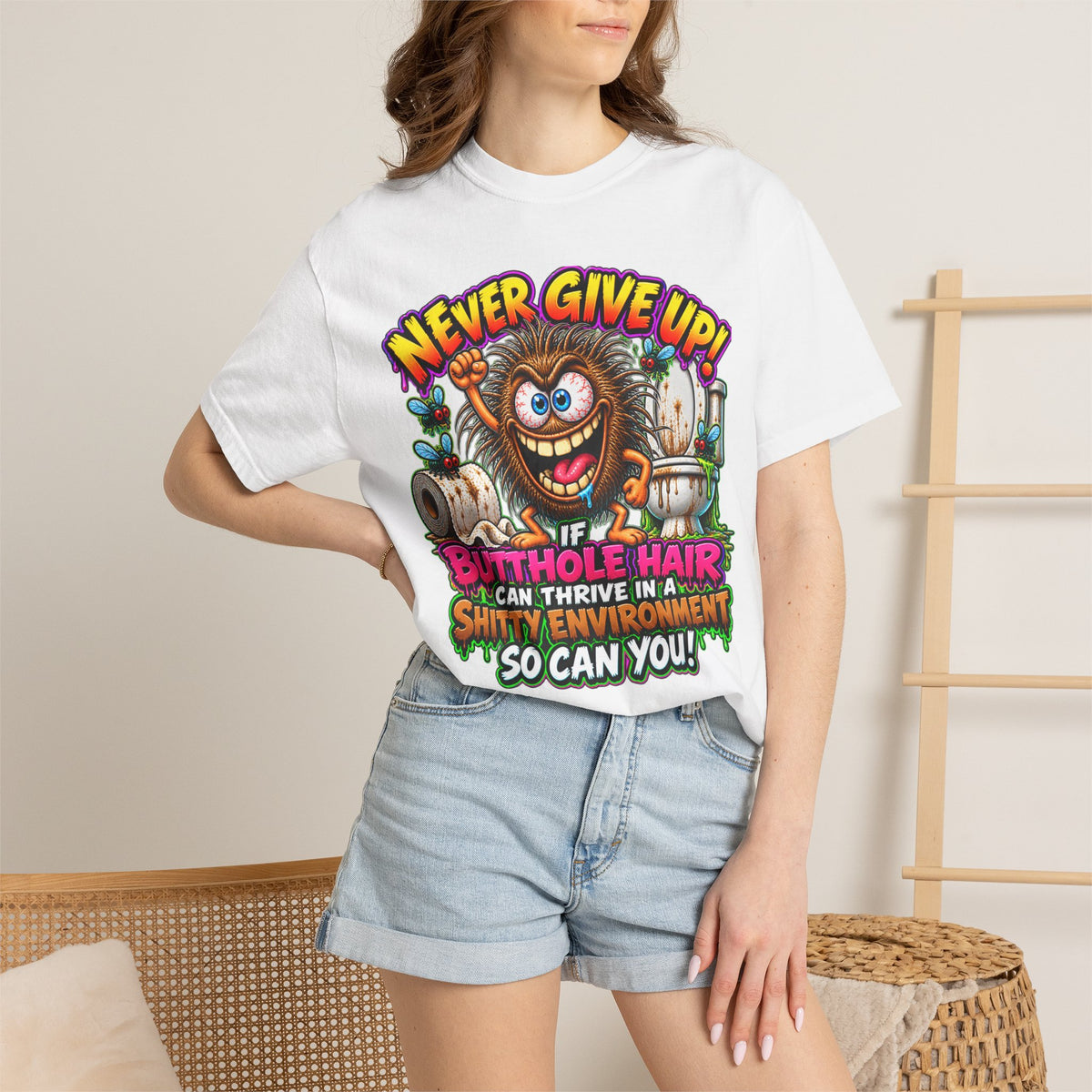 Never Give Up – Total Madness Print