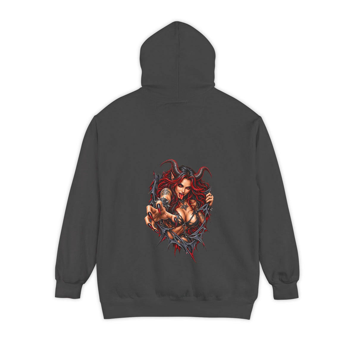 Demon Girl Breakout – Total Madness Garment-Dyed Pullover Hoodie