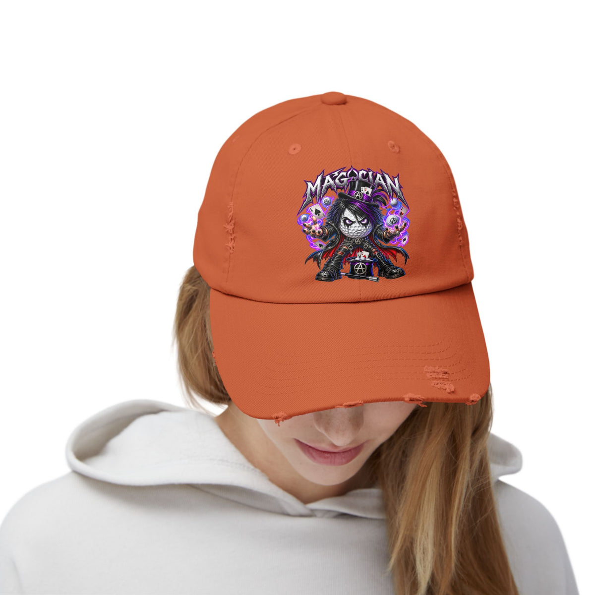 Dark Illusionist Golf Ball – Golf Madness Distressed Dad Hat