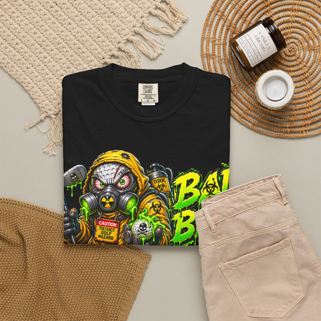 Golf Madness – Radioactive Gas Mask Golf Ball T-Shirt
