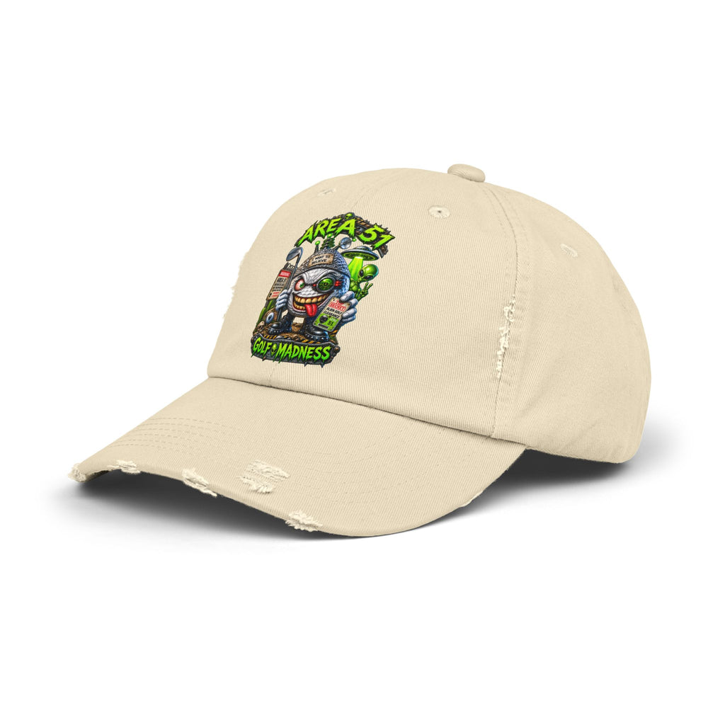 Area 51 Golf Ball Vertical Edition – Golf Madness Distressed Dad Hat