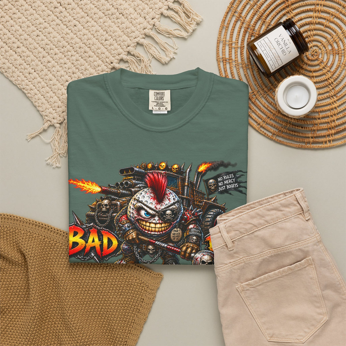 Golf Madness – Wasteland Warrior Golf Ball T-Shirt