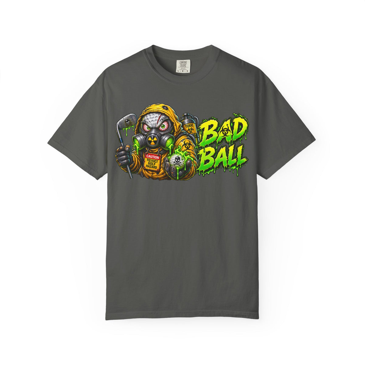 Golf Madness – Radioactive Gas Mask Golf Ball T-Shirt