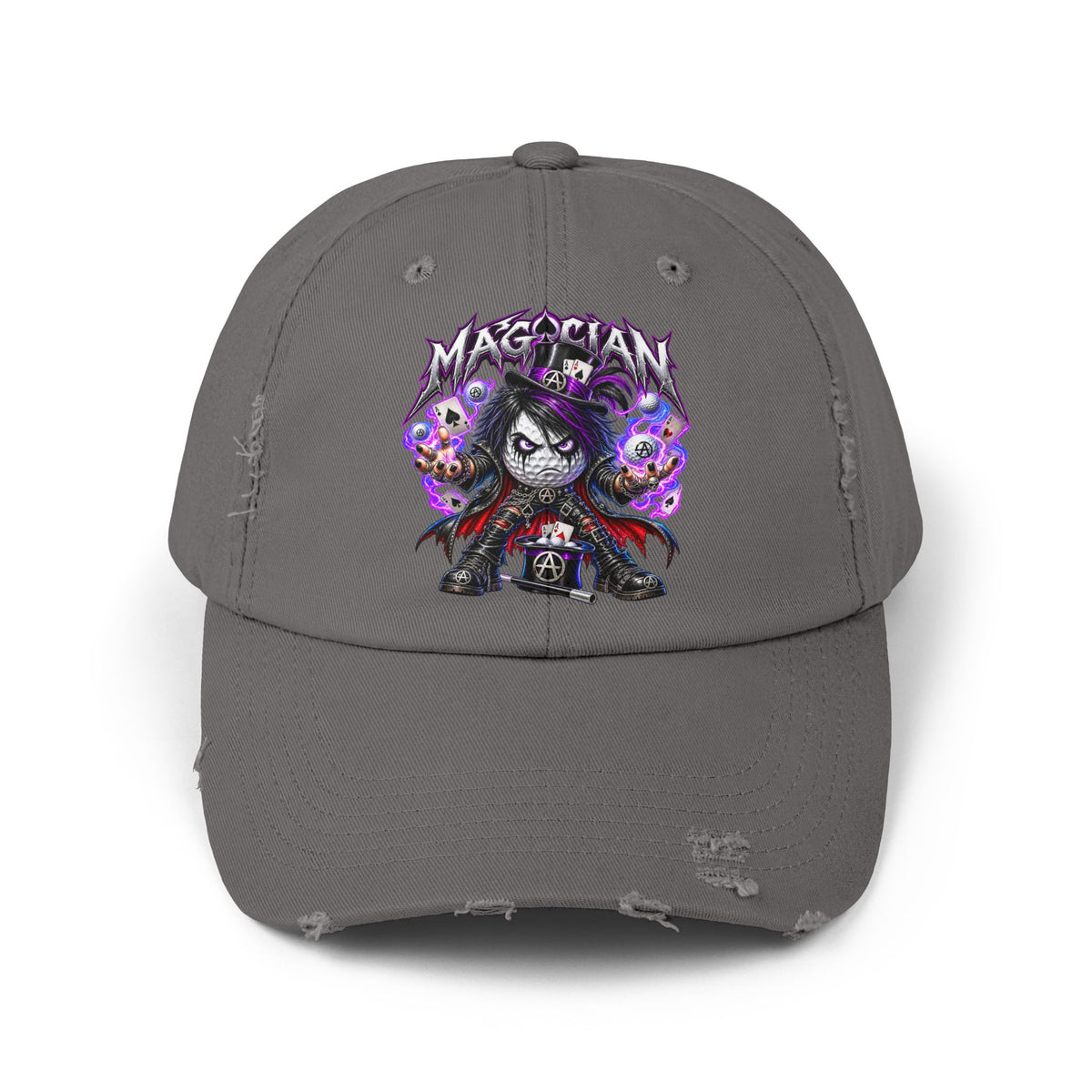 Dark Illusionist Golf Ball – Golf Madness Distressed Dad Hat