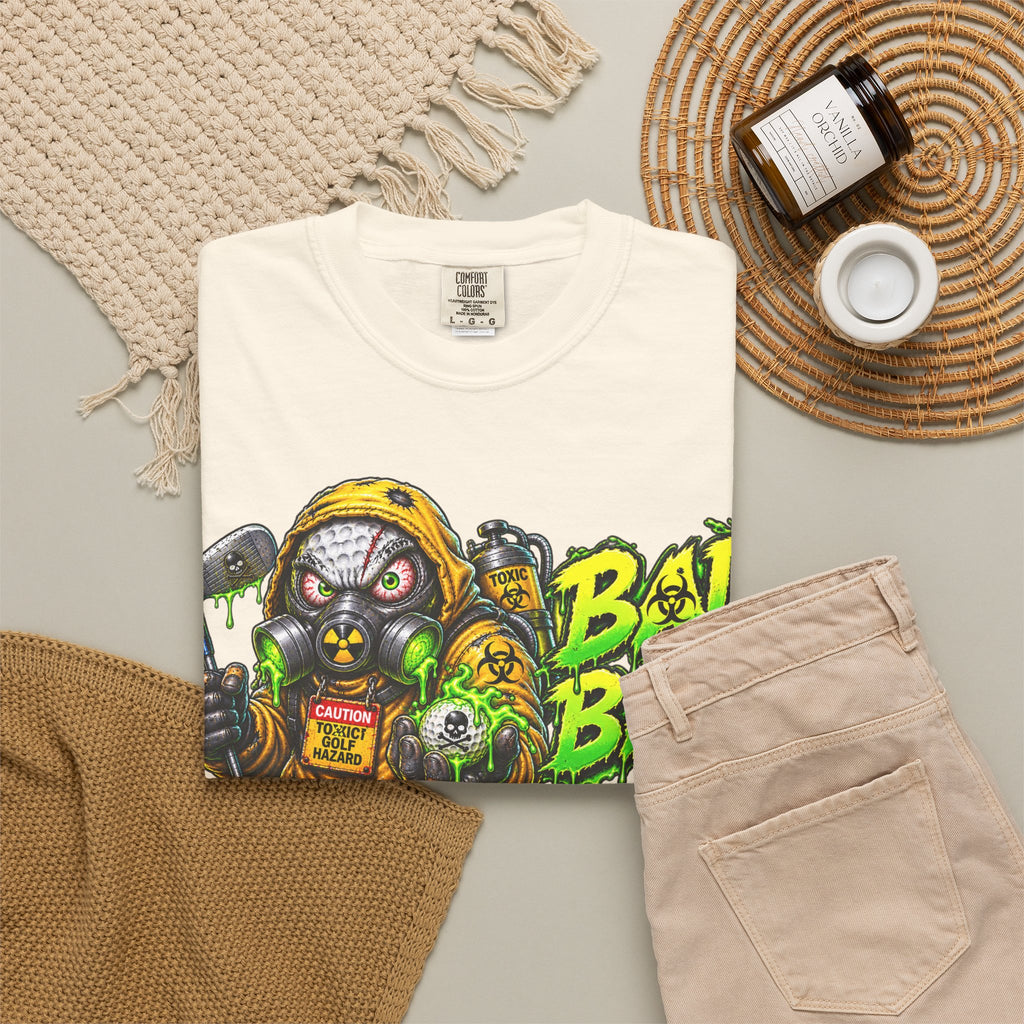 Golf Madness – Radioactive Gas Mask Golf Ball T-Shirt