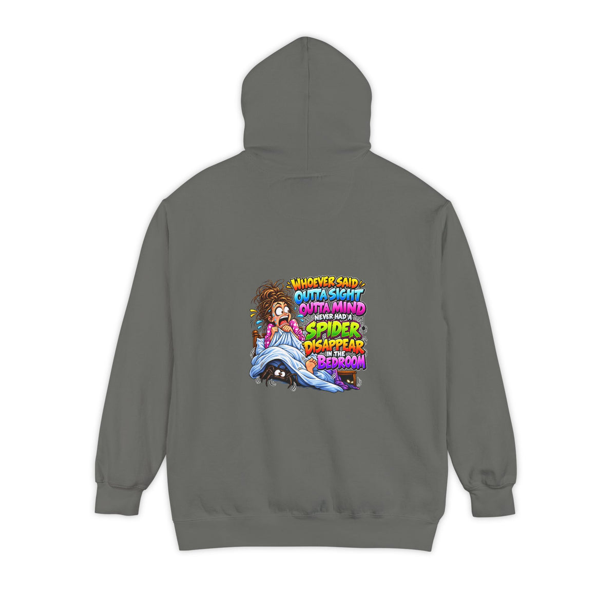 Spider Bedroom – Total Madness Garment-Dyed Pullover Hoodie
