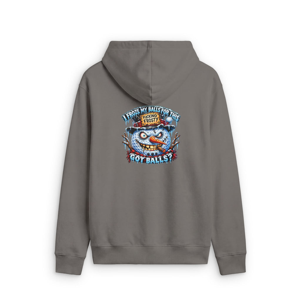 Snowman Golf Ball – Golf Madness Faded Zip Hoodie