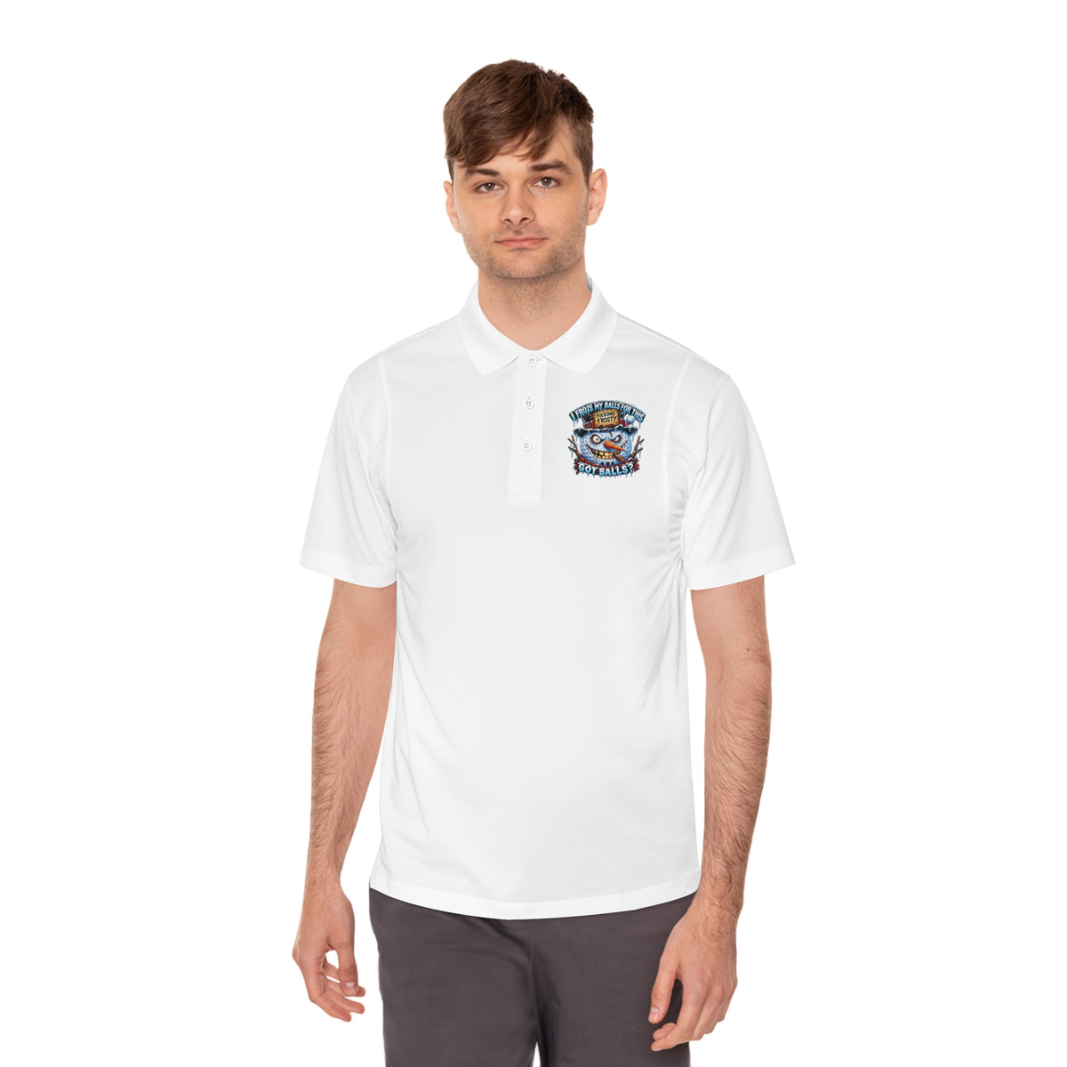 Snowman Golf Ball – Golf Madness Performance Golf Polo