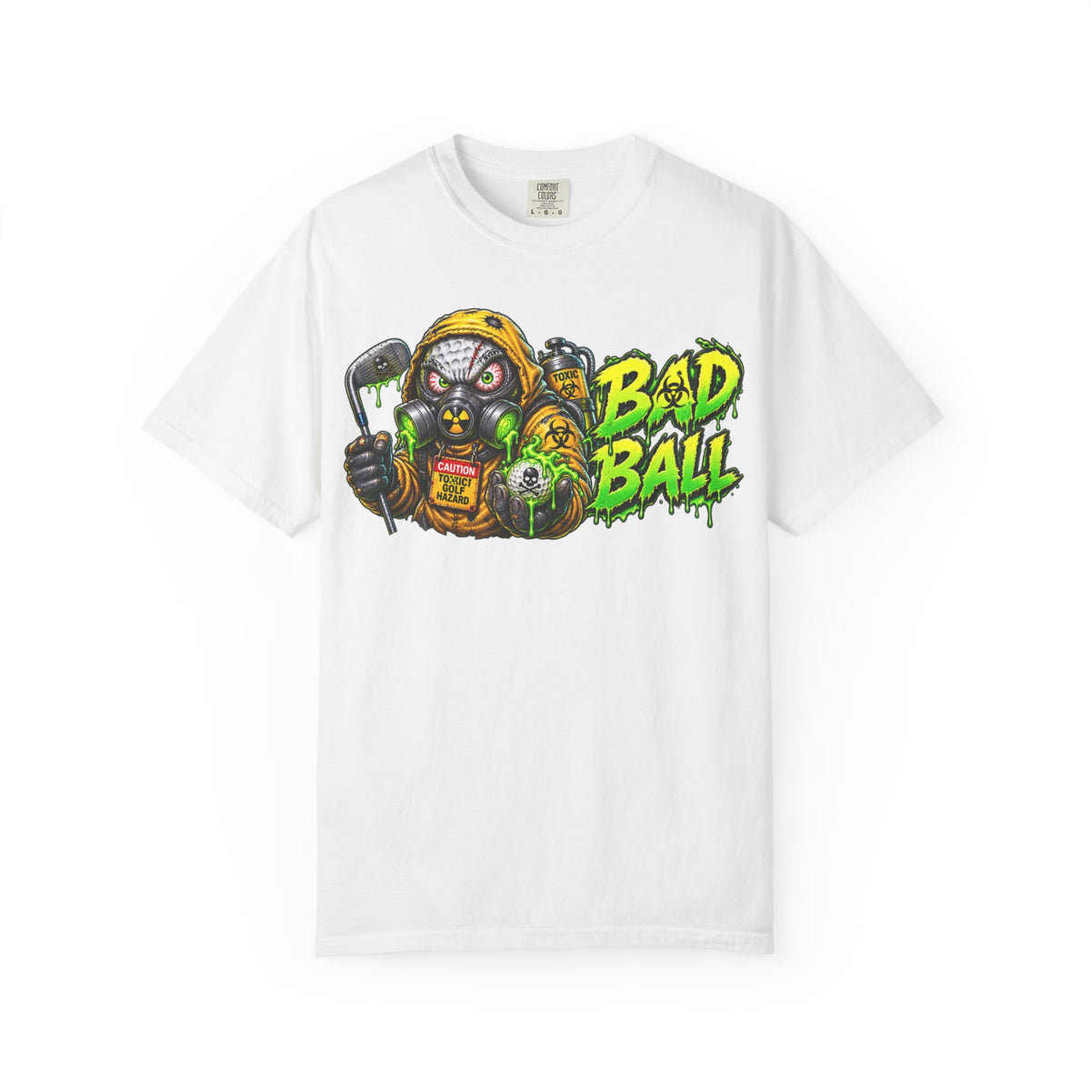 Golf Madness – Radioactive Gas Mask Golf Ball T-Shirt