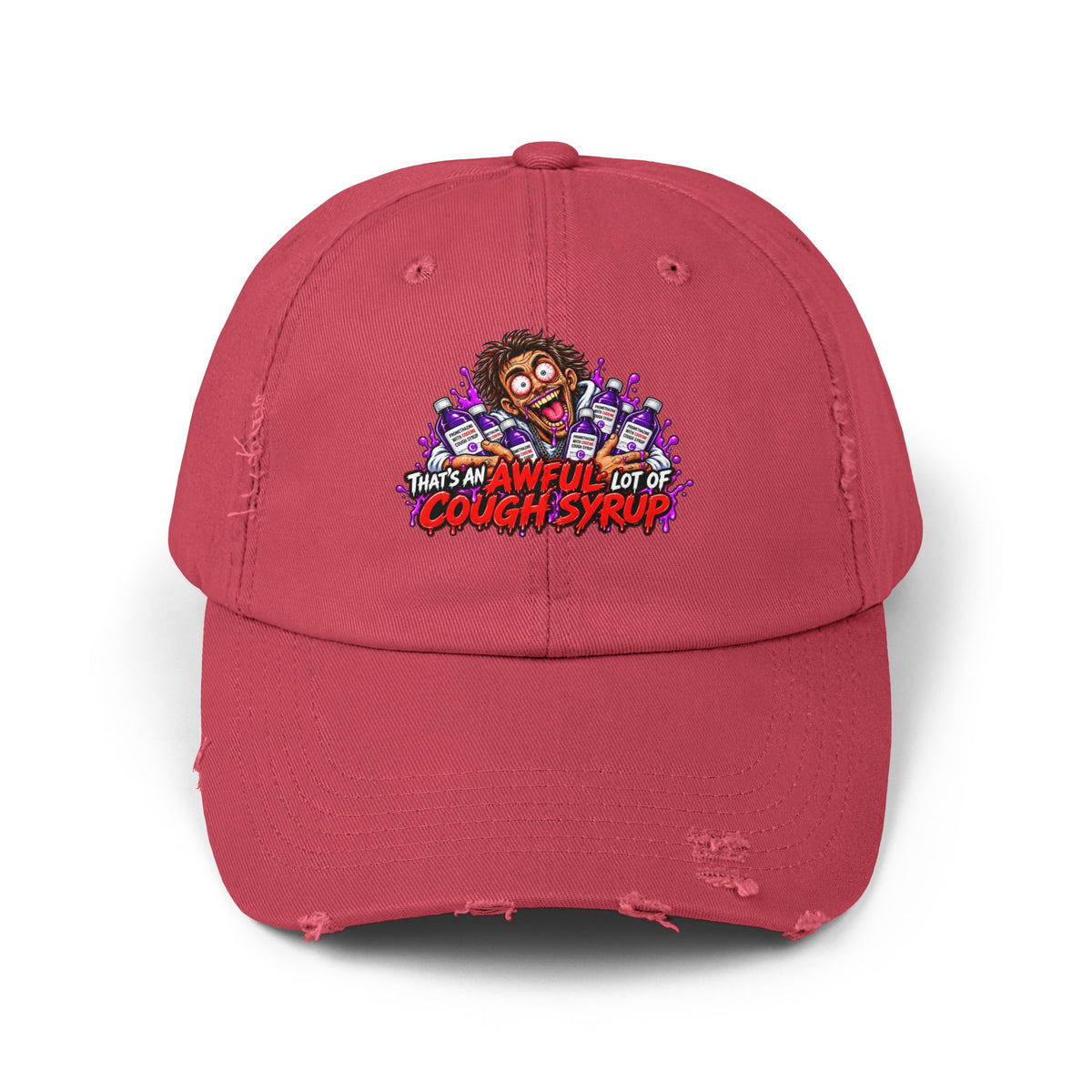 Cough Syrup – Total Madness Distressed Hat.