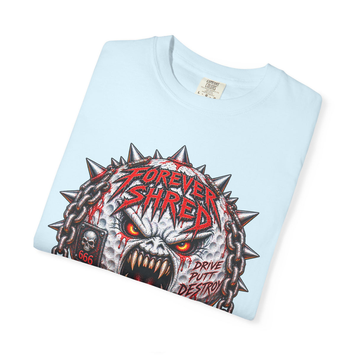 Golf Madness – Heavy Metal Golf Ball T-Shirt 🤘