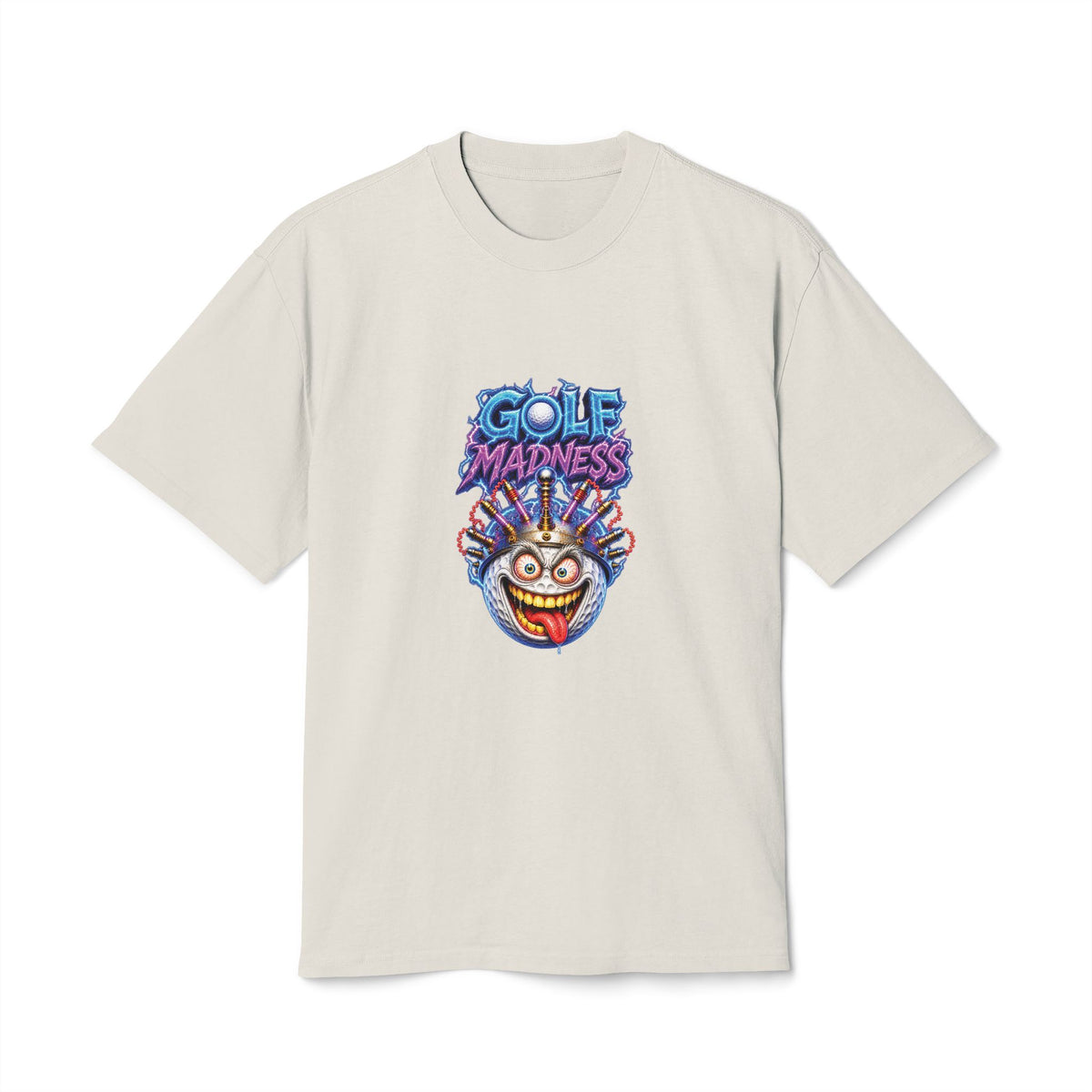 Electric Shock Golf Ball – Golf Madness Heavy Faded T-Shirt