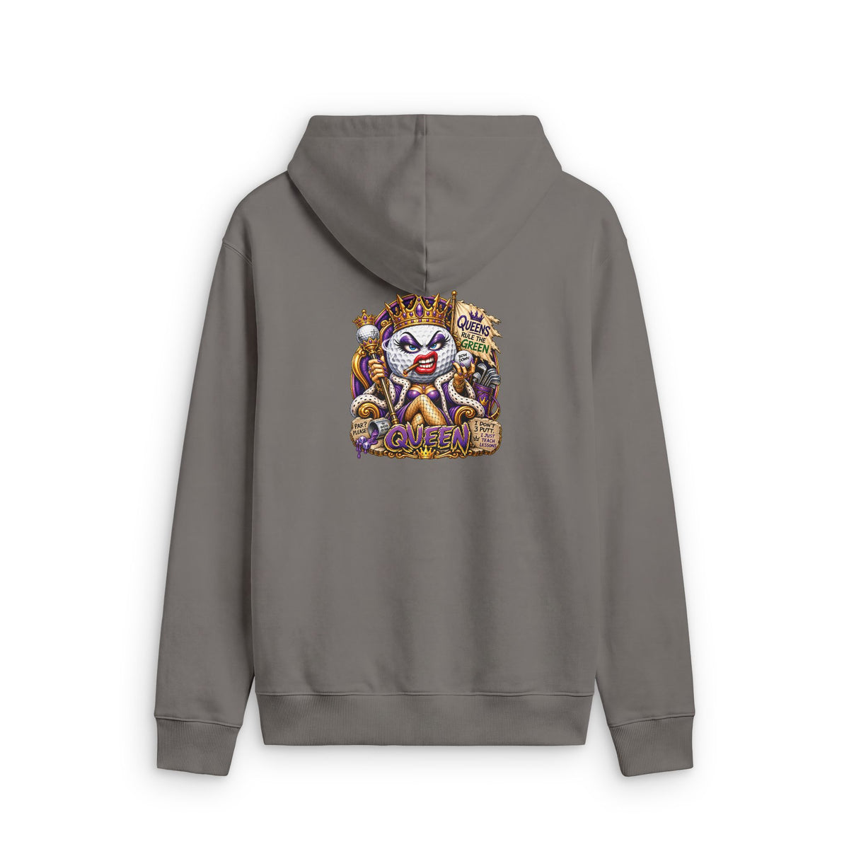 Queen Golf Ball – Golf Madness Faded Zip Hoodie