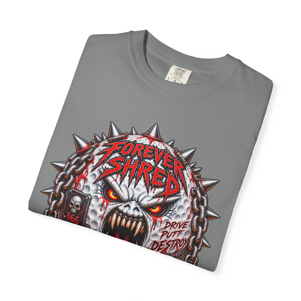 Golf Madness – Heavy Metal Golf Ball T-Shirt 🤘
