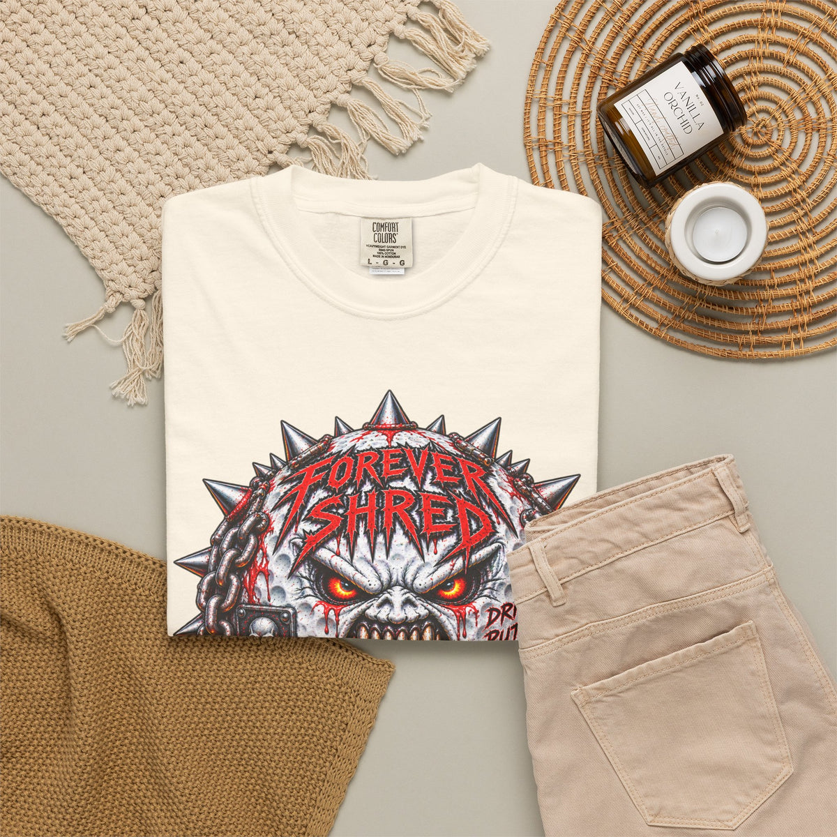 Golf Madness – Heavy Metal Golf Ball T-Shirt 🤘