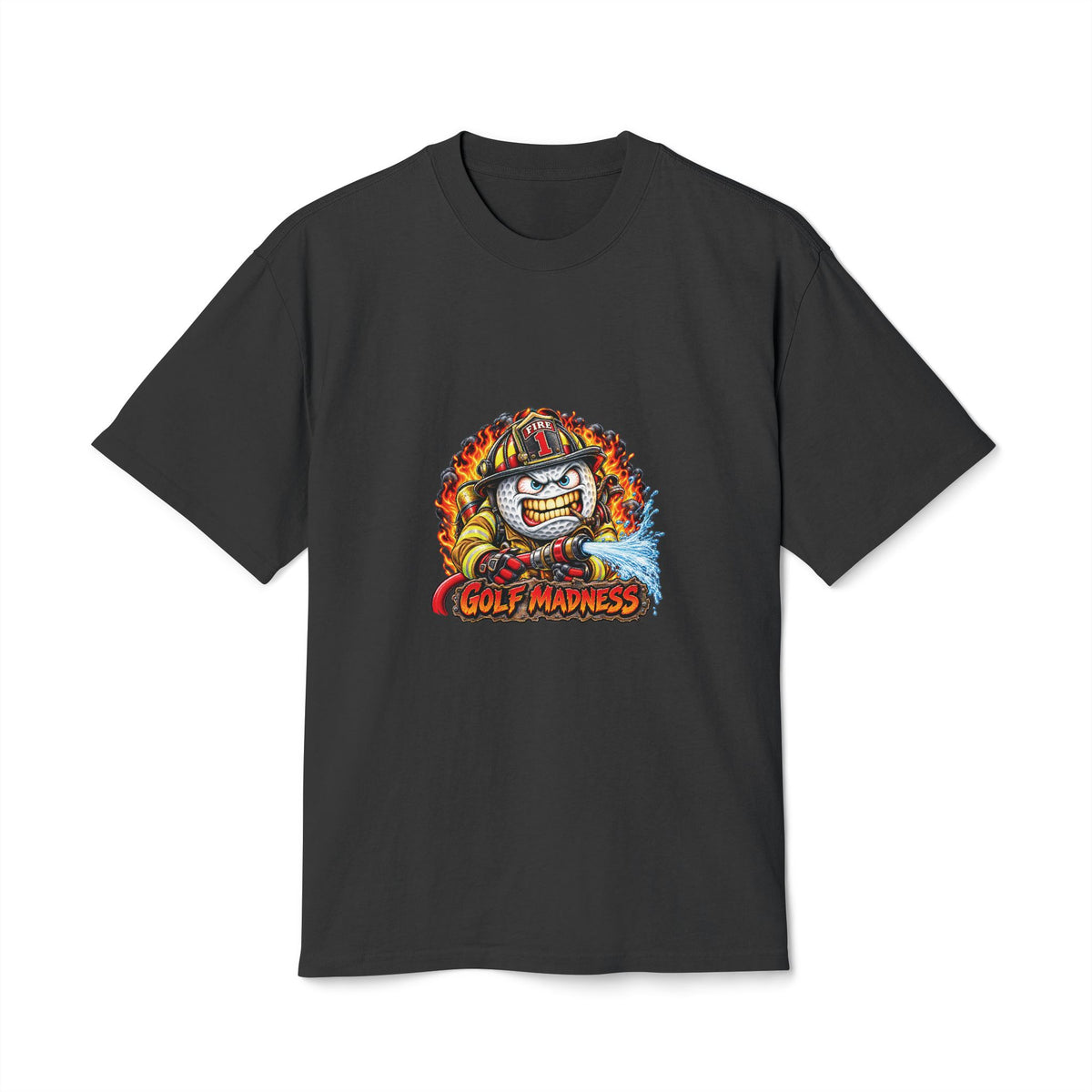 Firefighter Golf Ball – Golf Madness Heavy Faded T-Shirt