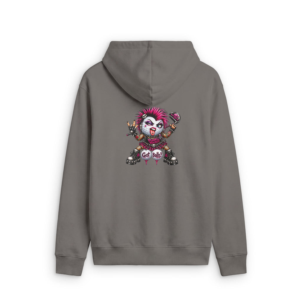 Punk Rock Golfer Girl Golf Ball – Golf Madness Faded Zip Hoodie