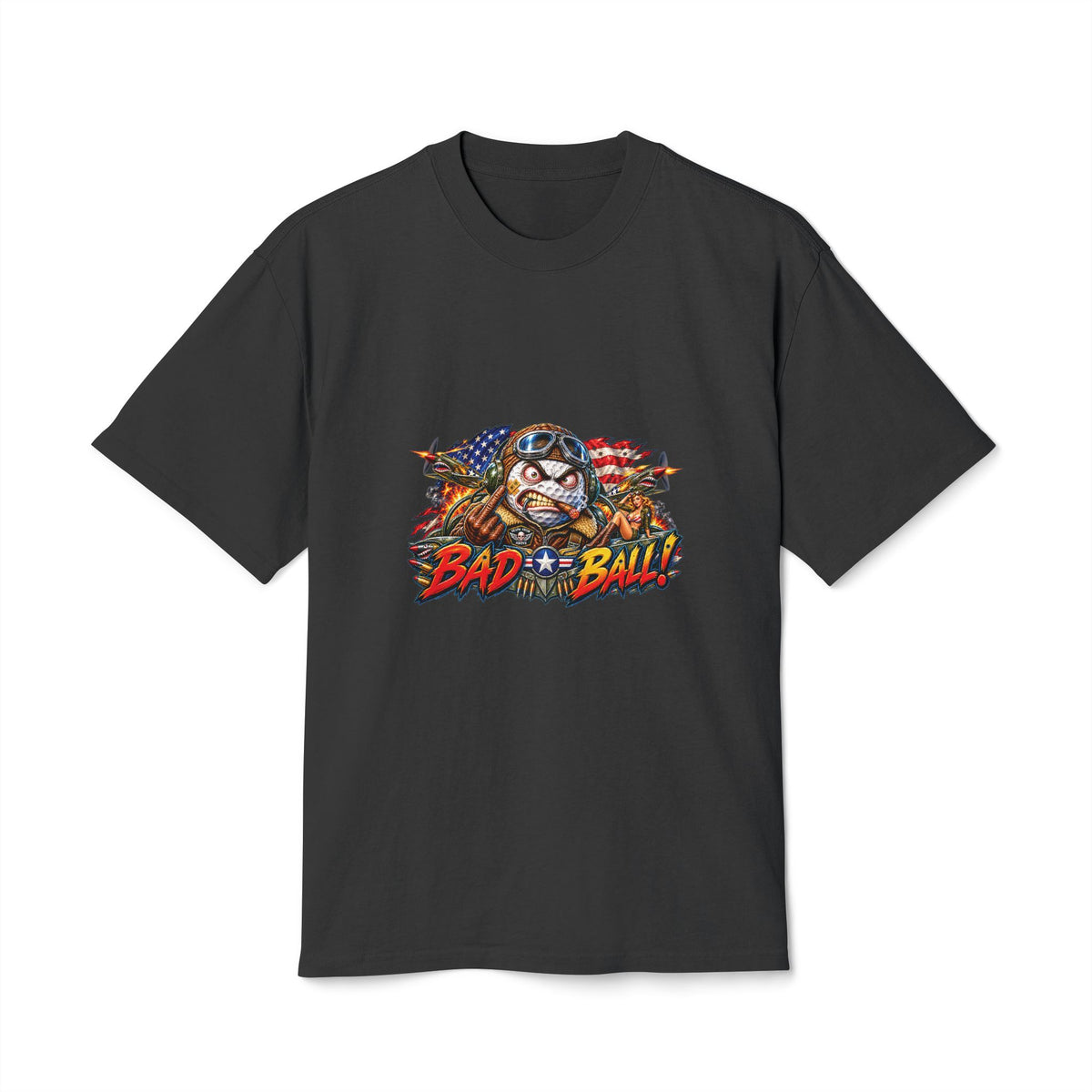 Air Force Flying Ace Golf Ball – Golf Madness Heavy Faded T-Shirt