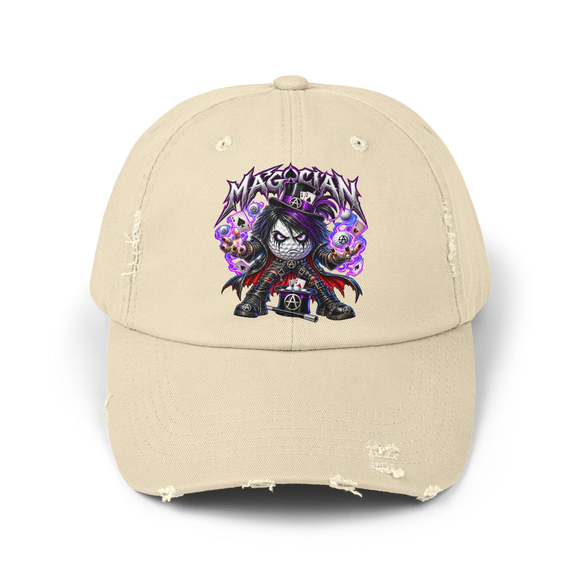 Dark Illusionist Golf Ball – Golf Madness Distressed Dad Hat