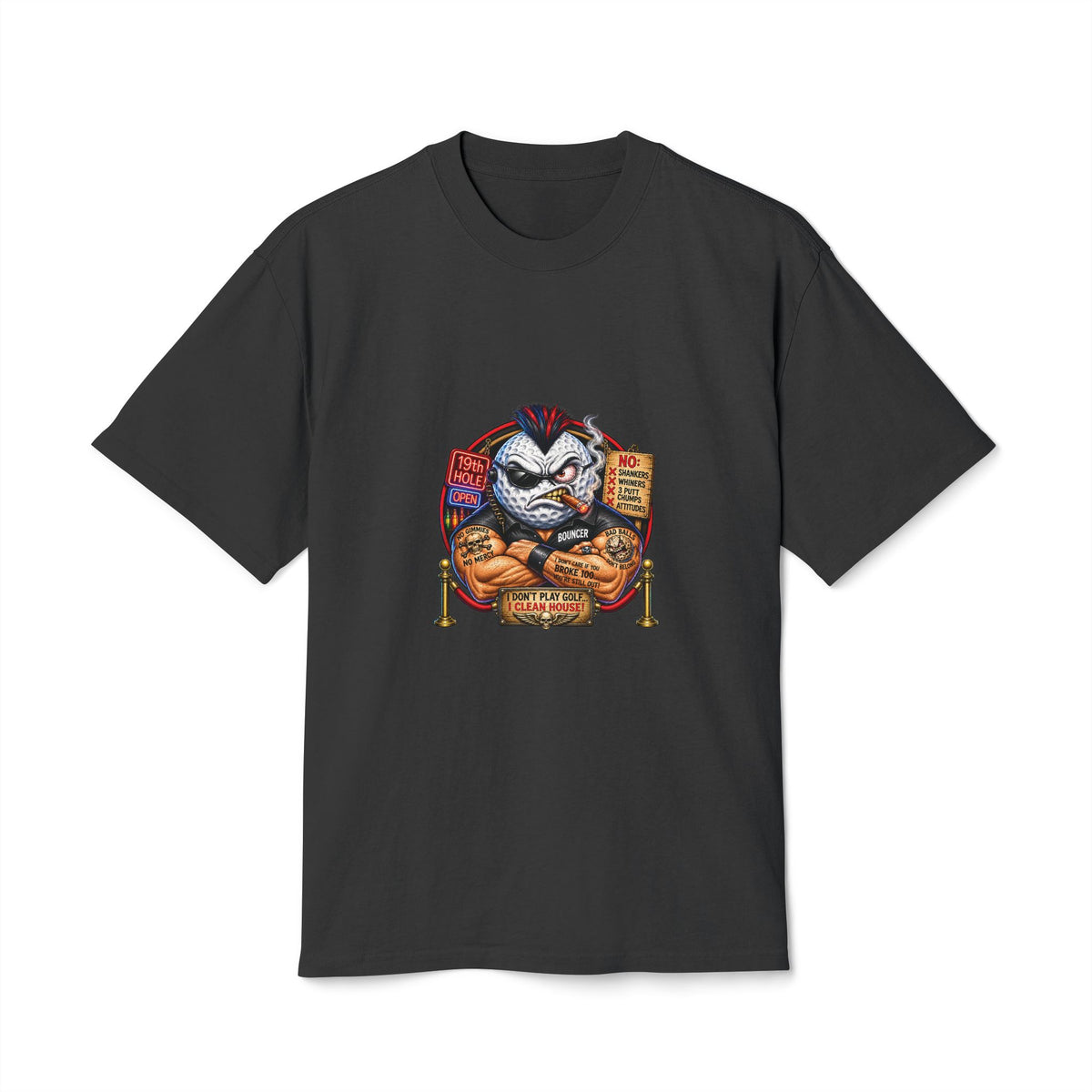 Bouncer Golf Ball #2 – Golf Madness Heavy Faded T-Shirt