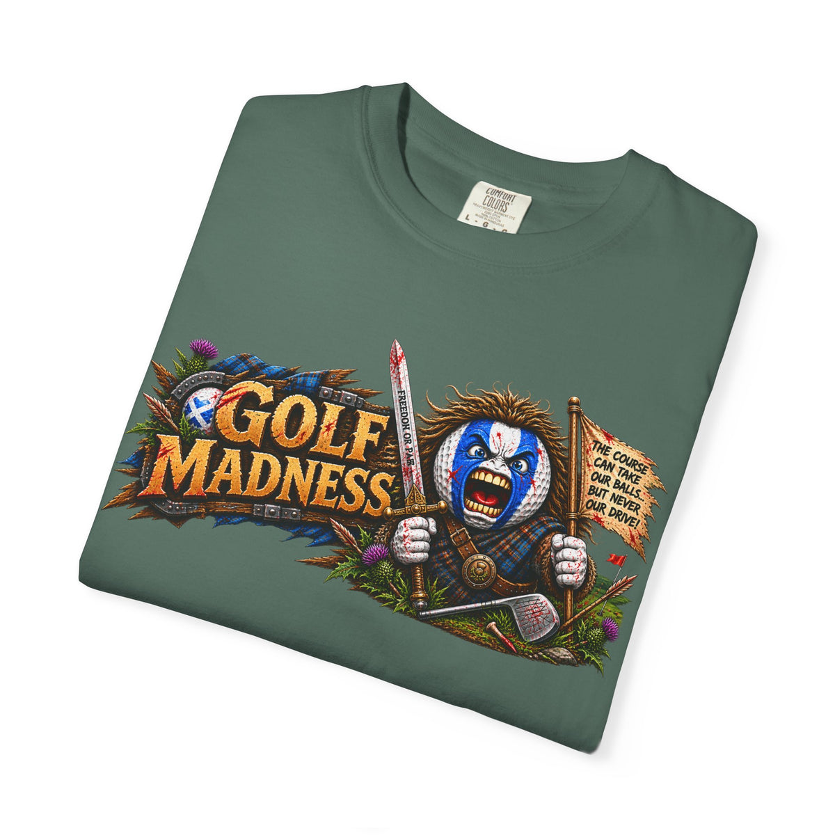 Golf Madness – Highland Warrior Golf Ball Horizontal Edition