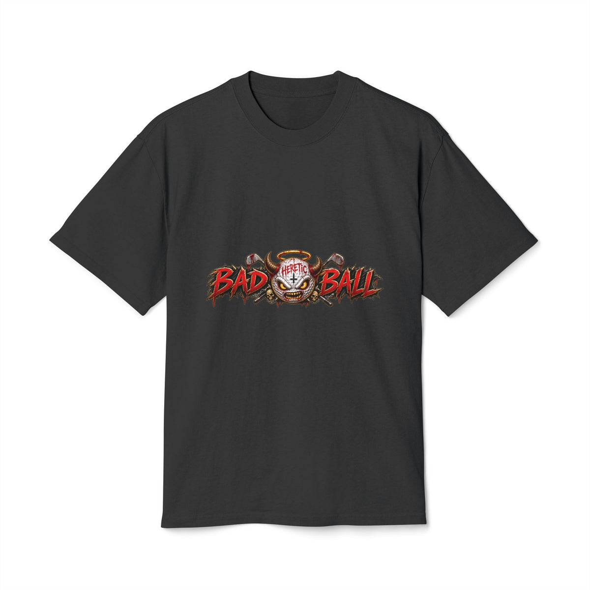 Heretic Golf Ball – Golf Madness Heavy Faded T-Shirt