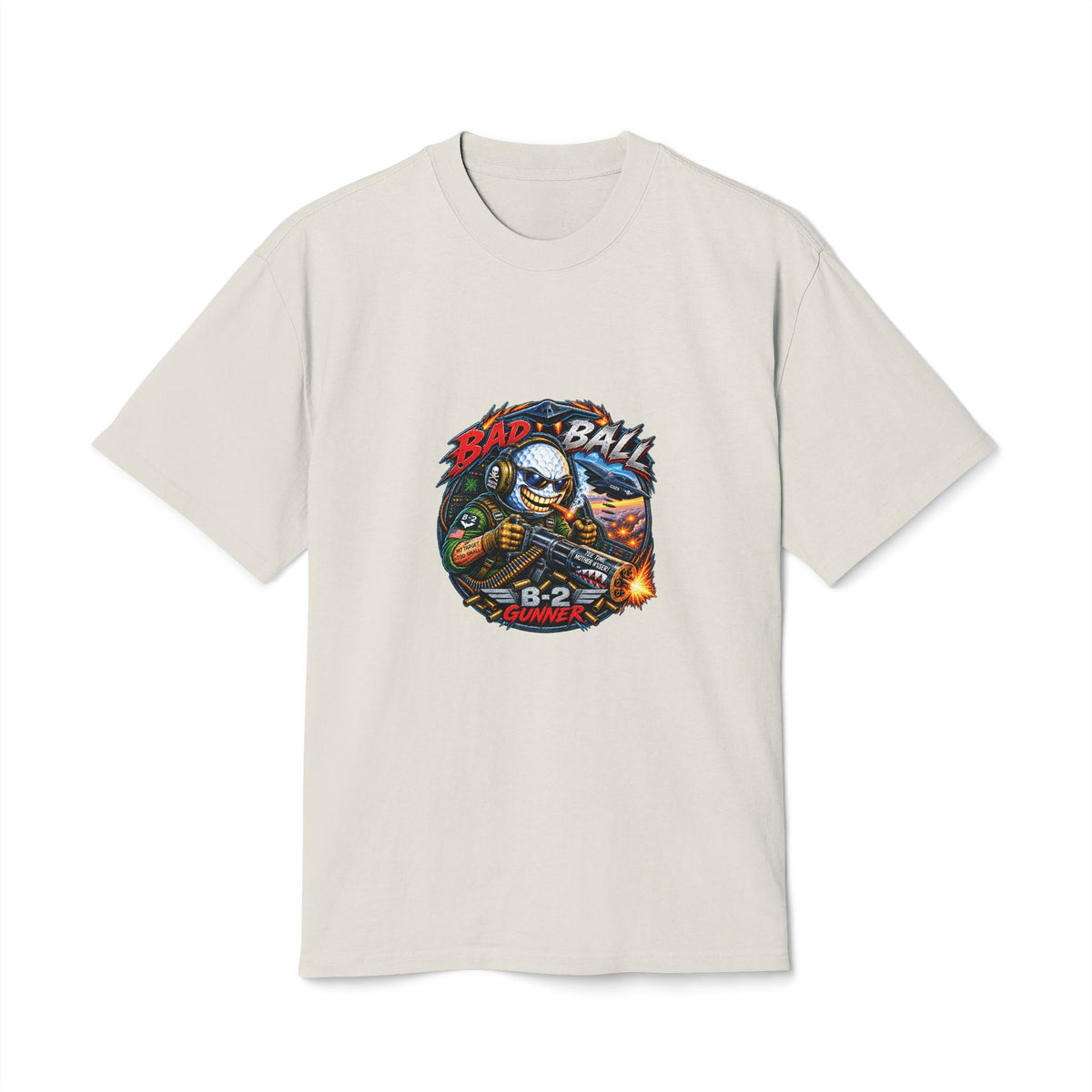 B-2 Bomber Gunner Golf Ball – Golf Madness Heavy Faded T-Shirt