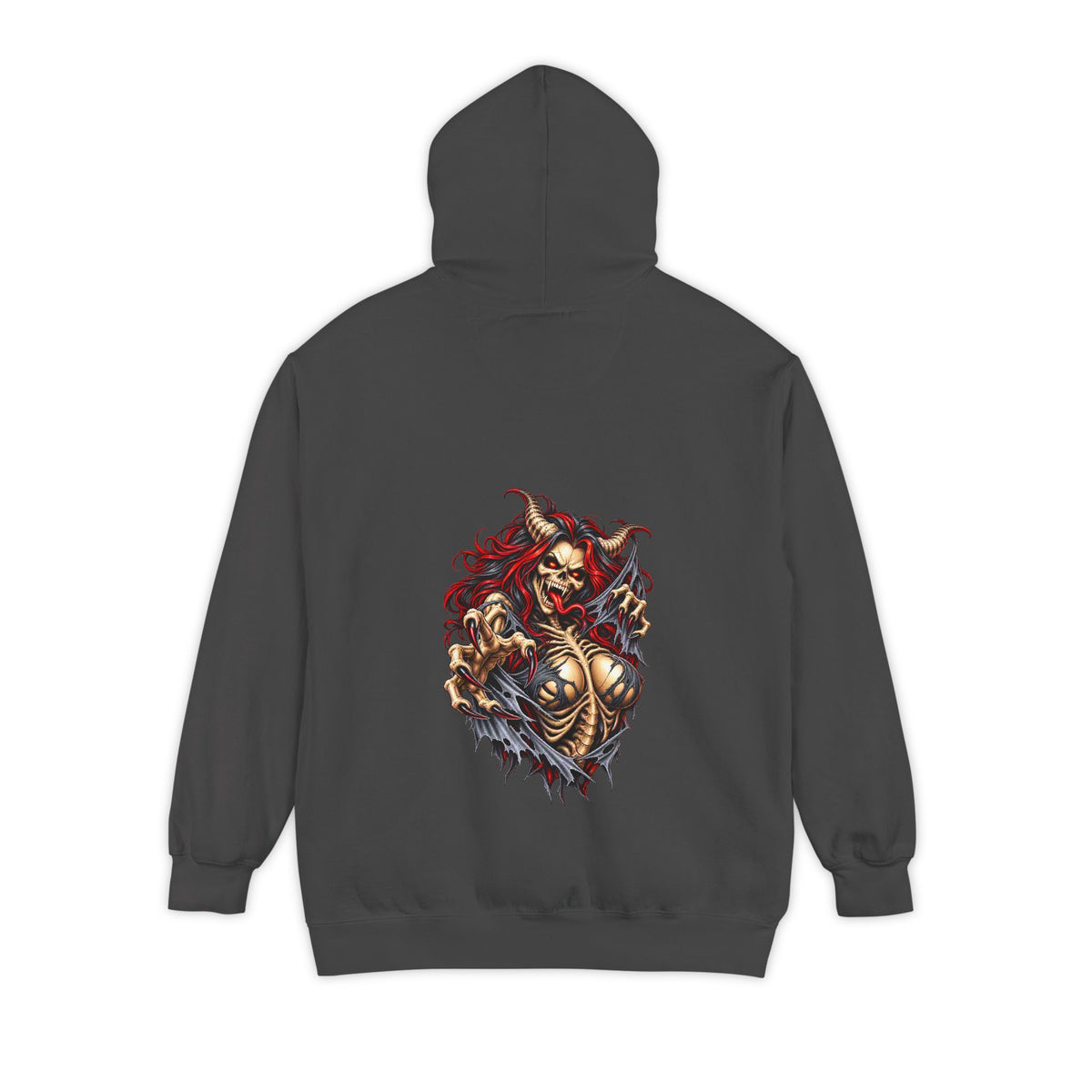 Female Skull Demon – Total Madness Pullover Hoodie