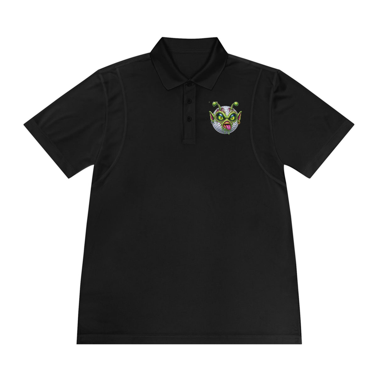 Alien Face Golf Ball – Golf Madness Performance Golf Polo