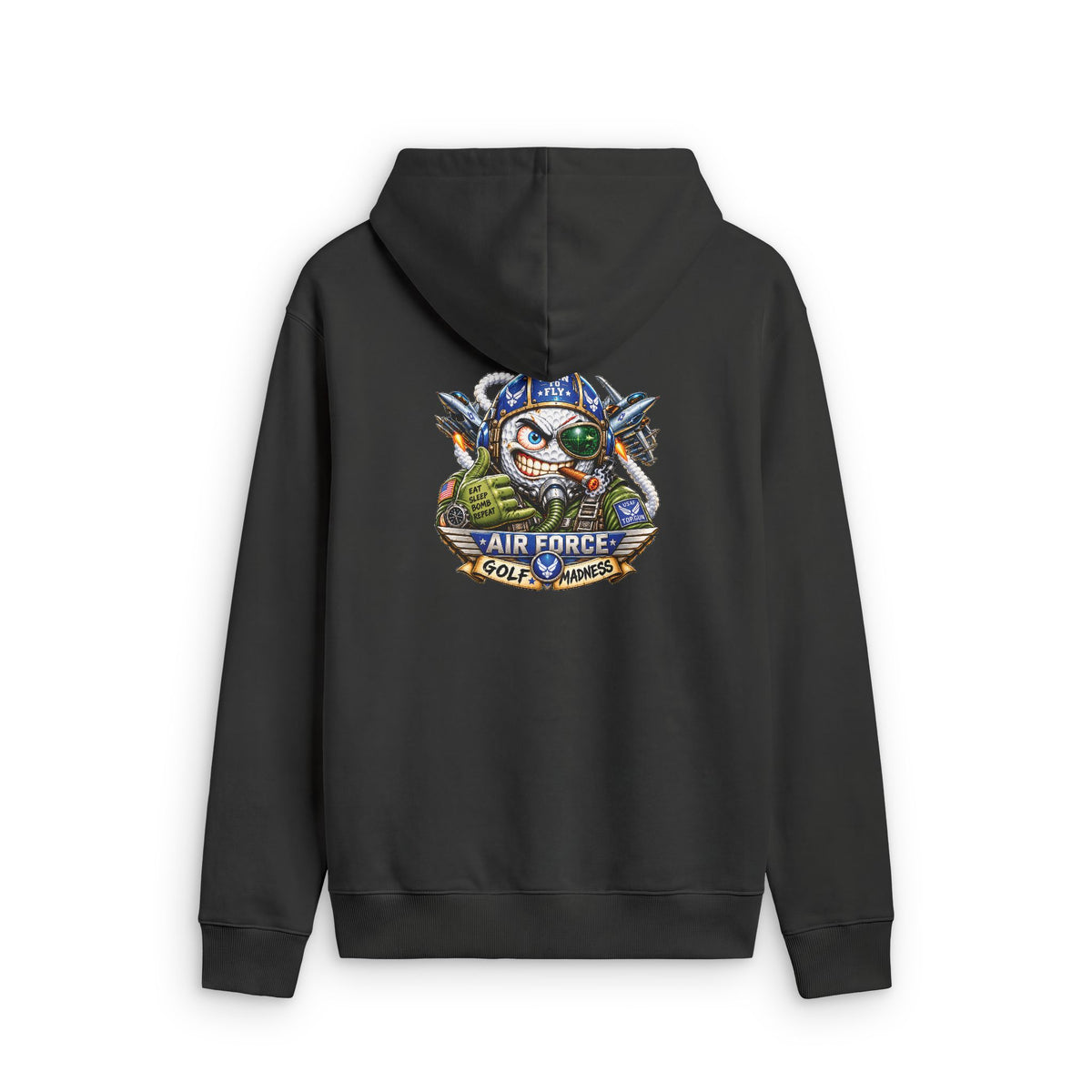 Air Force Pilot Golf Ball – Golf Madness Faded Zip Hoodie